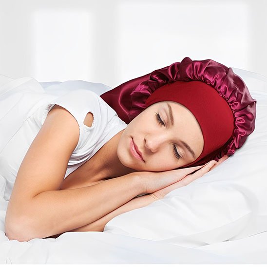Bonnet de nuit en soie confortable