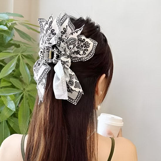 Pince cheveux motif paisley