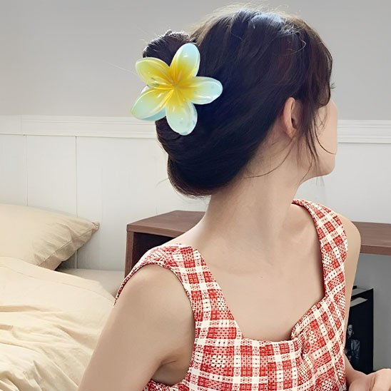 pince fleur pour cheveux beauté