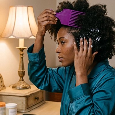 afro Peigne cheveux en boucle 