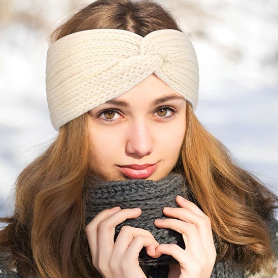 Bandeau blanc cheveux 