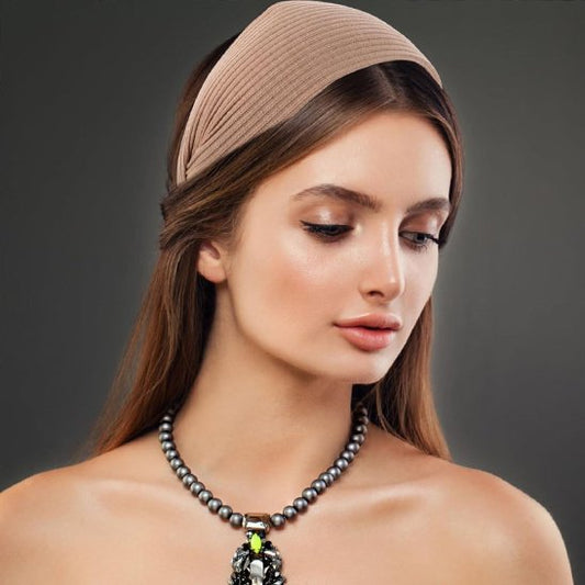 Bandeau cheveux brun