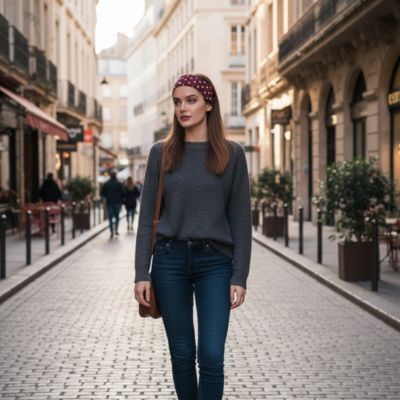 bandeau cheveux rouge