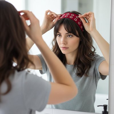 bandeau pour cheveux femme a trou 