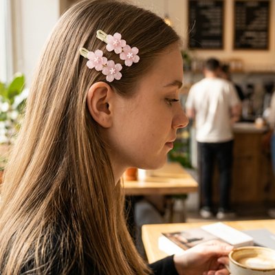 Barrette  à   cheveux   pour  maman  et fillette