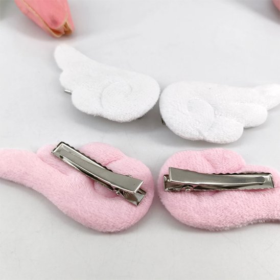 Barrettes   cheveux  en  peluche
