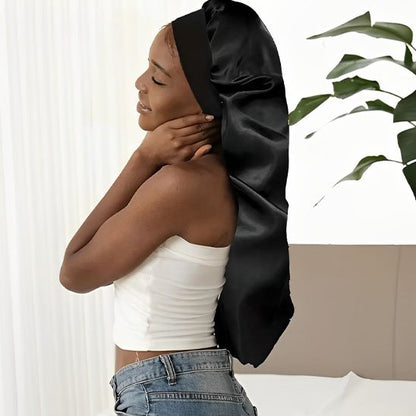 Bonnet de nuit en soie long