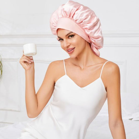 Bonnet de nuit en soie