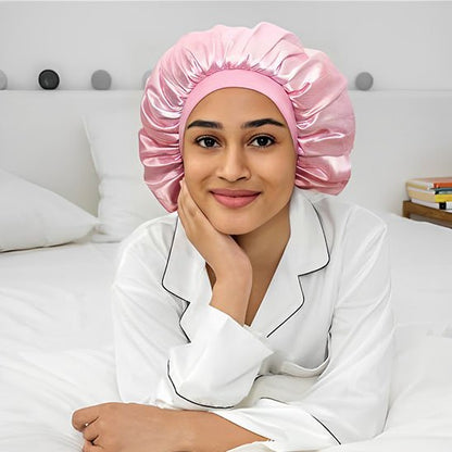 Bonnet de nuit soie douceur cheveux