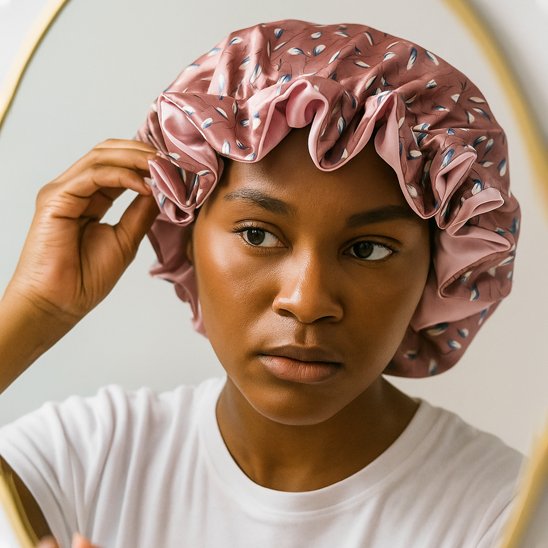 Bonnet en satin confortable 