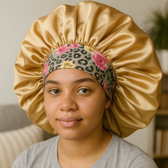 Bonnet en satin doux 