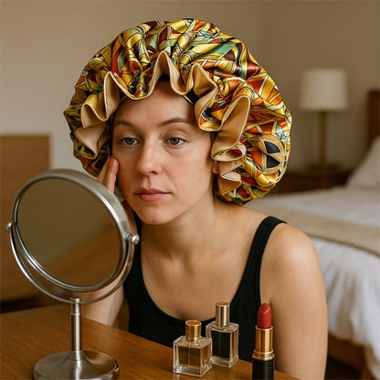 Bonnet en satin jolie 