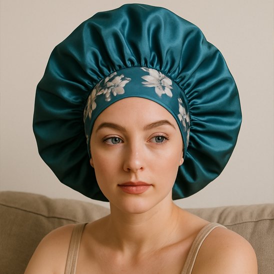 Bonnet en satin protecteur 