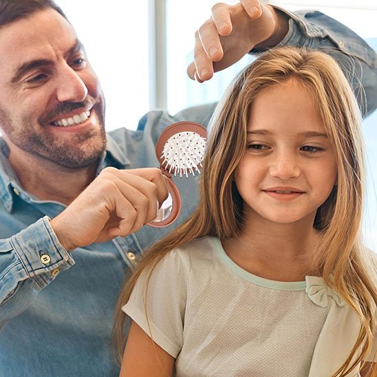 Brosse a cheveux facile