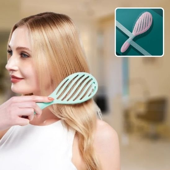 Brosse à cheveux secs et humides 