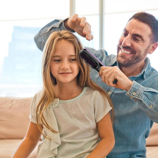 Brosse chauffante brushing sans fil 
