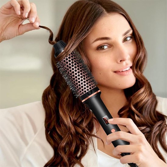 Brosse chauffante ronde 