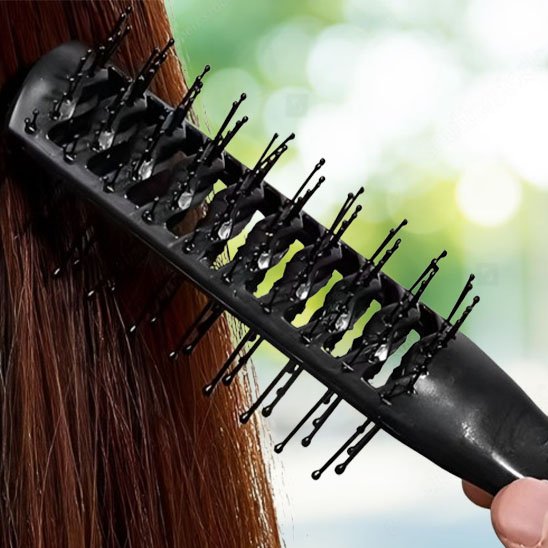 Brosse  cheveux  bouclés  brosse  de  massage 