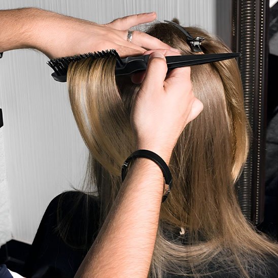 Brosse cheveux longue 