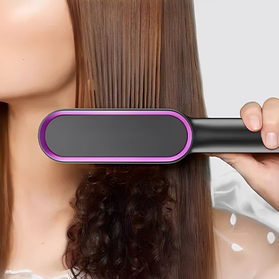 Brosse Lissante chauffante diminue la statique 
