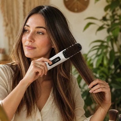 Brosse lissante chauffante DOUX 