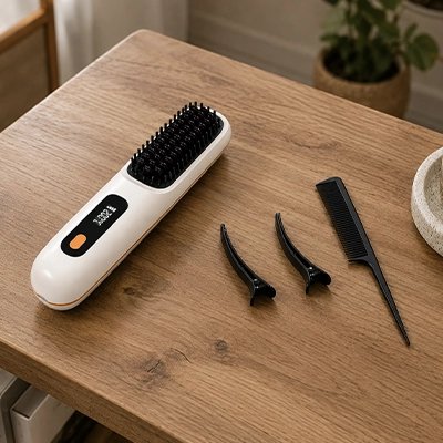 Brosse lissante chauffante LEGER 