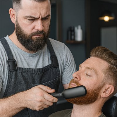 Brosse lissante chauffante lisse a la perfection 