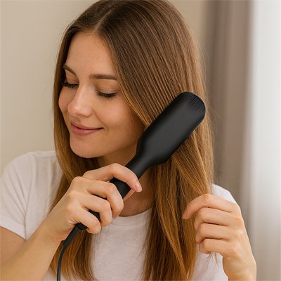 Brosse lissante chauffante 