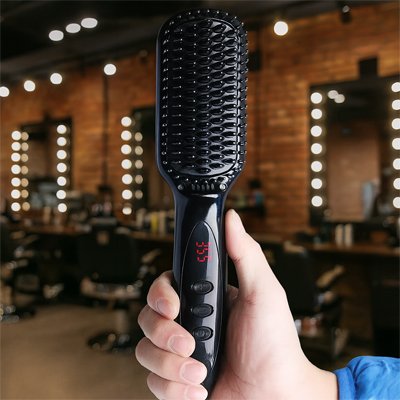 Brosse lissante chauffante reglable 