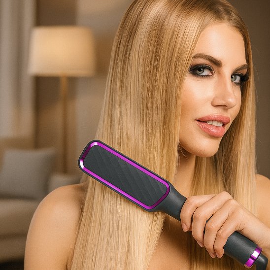 Brosse lissante et chauffante lissage rapide  