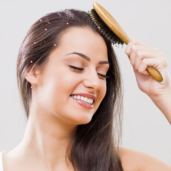 Brosse poil de sanglier démêlant 