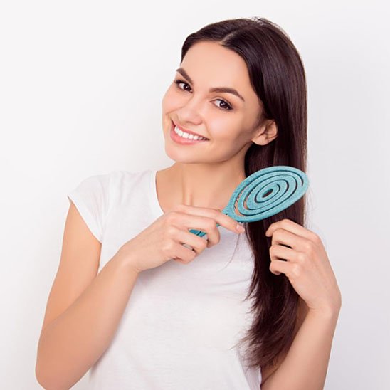 Brosse pour cheveux bouclés texturés 