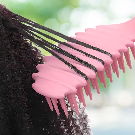 Brosses cheveux bouclés glissante 