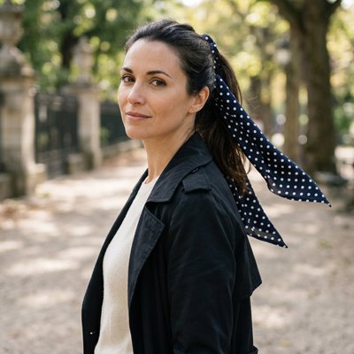 Chouchou cheveux en satin 