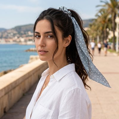 Chouchou cheveux format long 