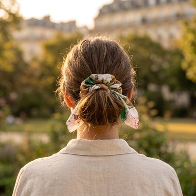 Chouchou pour les cheveux avec élastique 