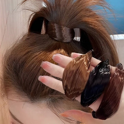 Elastique cheveux avec perruque 