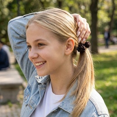 Elastique cheveux facile d'utilisation