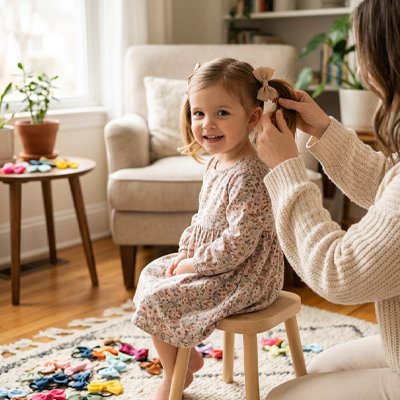 Elastique cheveux pour bébé fille 
