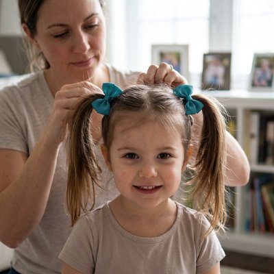 Elastique cheveux sans cassure 