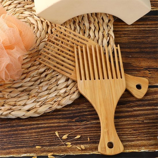 Peigne afro fourchette antistatique