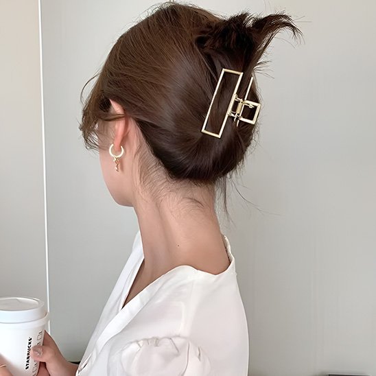 Pince  à  cheveux  griffe  en  métal