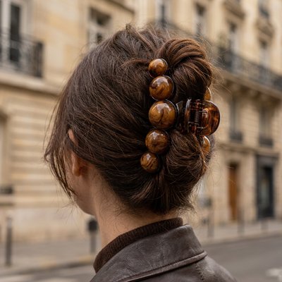 Pince cheveux boulle ronde 