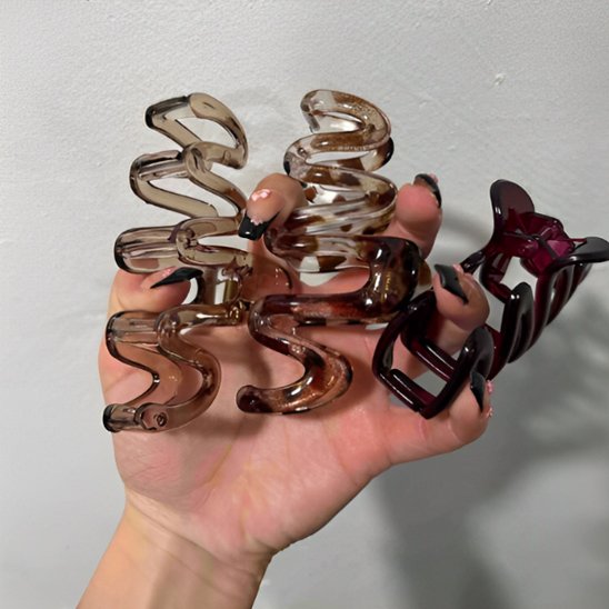 Pince cheveux  design  organique                                    