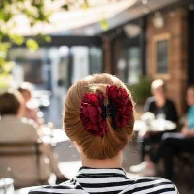 Pince fleur cheveux 