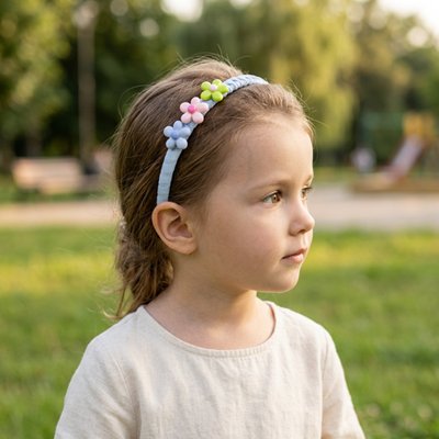 Serre tête à fleurs 