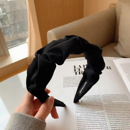 Wide-Brimmed Fabric Headband