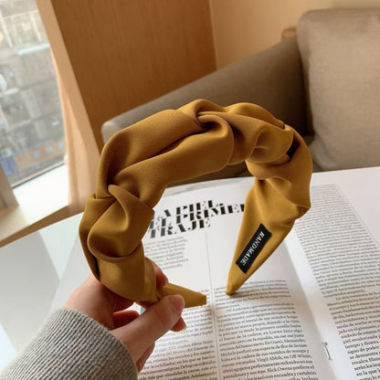 Wide-Brimmed Fabric Headband